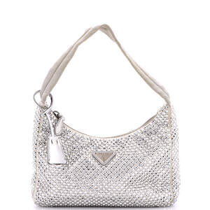 Prada Re-Edition Hobo Crystal #238639P22B